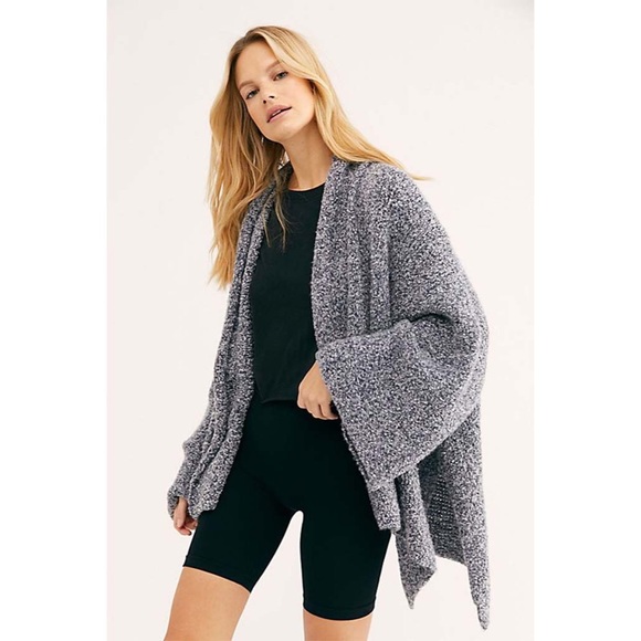 Free People BFF Cardigan Navy Combo NWT XS - Picture 2 of 10